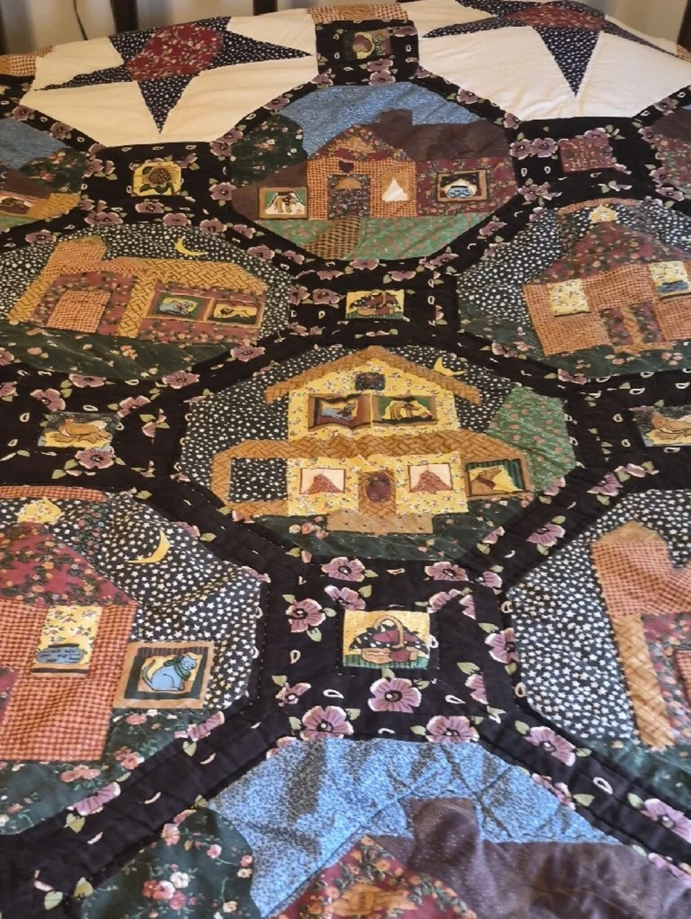 jcpenney Multicolor Patchwork Cottage Quilt with Stars